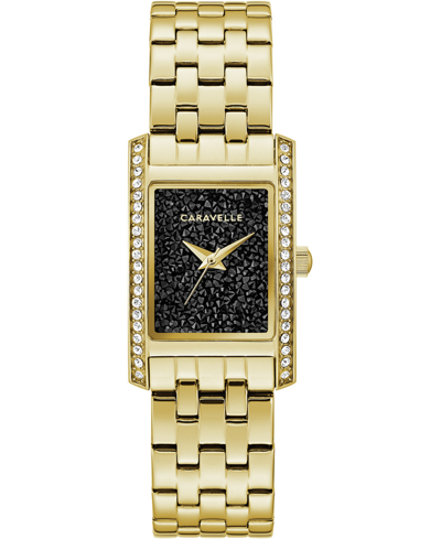 Shop Caravelle Women's Gold-tone Stainless Steel Bracelet Watch 21x33mm Women's Shoes