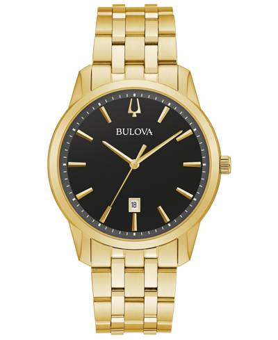 Shop Bulova Men's Classic Sutton Gold-tone Stainless Steel Bracelet Watch 40mm