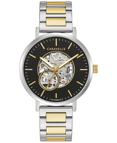 Shop Caravelle Designed By Bulova Men's Automatic Two-tone Stainless Steel Bracelet Watch 39.5mm Women's Shoes