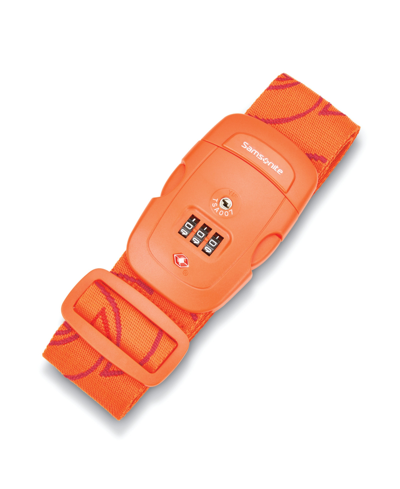 Shop Samsonite 3-dial Luggage Strap In Orange