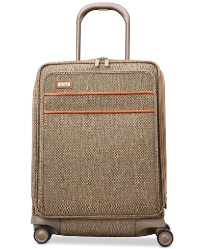 Shop Hartmann Tweed Legend 21" Domestic Carry-on Expandable Spinner Suitcase In Brown