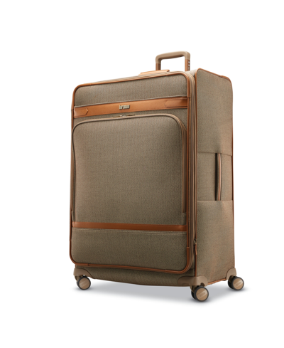 Shop Hartmann Herringbone Dlx Extended Journey Expandable Spinner Suitcase In Brown