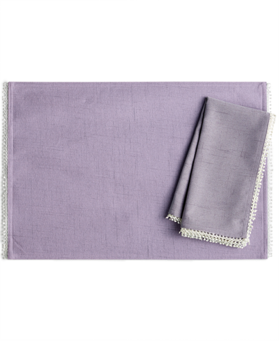Shop Lenox French Perle 13" X 19" Placemat In Purple
