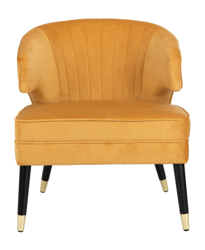 Shop Safavieh Stazia Accent Chair In Yellow