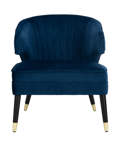 Shop Safavieh Stazia Accent Chair In Blue