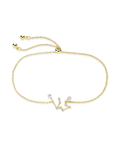 Shop Sterling Forever Women's Aquarius Constellation Bracelet In Gold