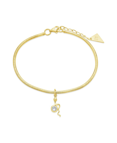 Shop Sterling Forever Women's Lindie Bracelet In Gold