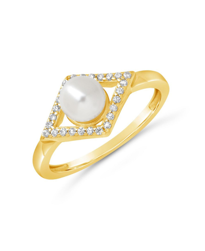 Shop Sterling Forever Women's Alessia Evil Eye Ring In Gold