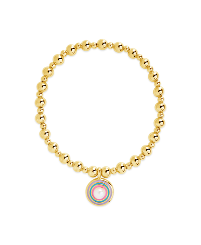 Shop Sterling Forever Lorelai Stretch Bracelet In Yellow