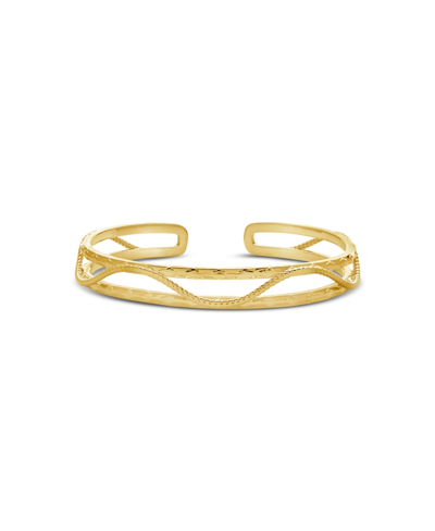Shop Sterling Forever Fallon Cuff Bracelet In Yellow