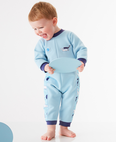 Shop Splash About Baby And Toddler Warm In One Wetsuit In Blue