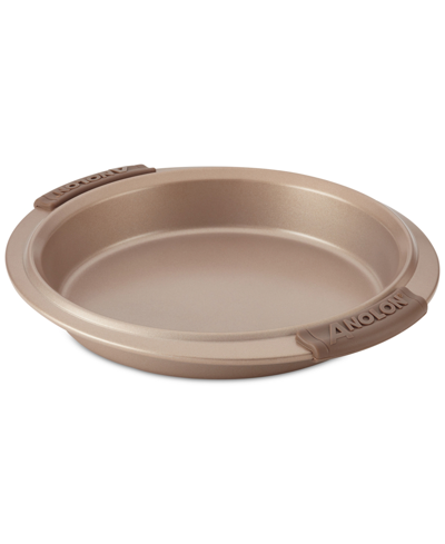 Shop Anolon Advanced 9" Round Cake Pan In Gold