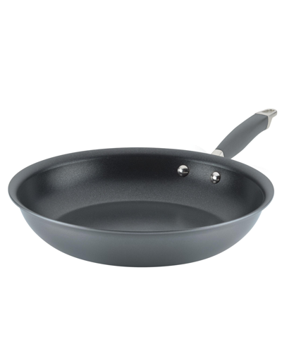 Shop Anolon Advanced Home Hard-anodized Nonstick 12.75" Skillet In Gray