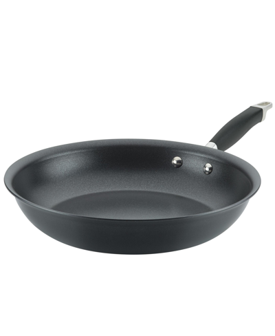 Shop Anolon Advanced Home Hard-anodized Nonstick 12.75" Skillet In Black