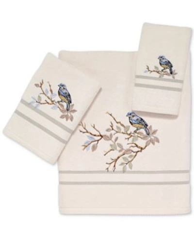 Shop Avanti Love Nest Bath Towel Collection Bedding In White