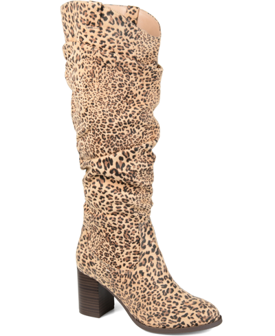 Shop Journee Collection Women's Aneil Wide Calf Boots Women's Shoes In Multi