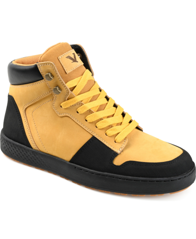 Shop Territory Men's Triton High Top Sneaker Boots Men's Shoes In Tan/beige