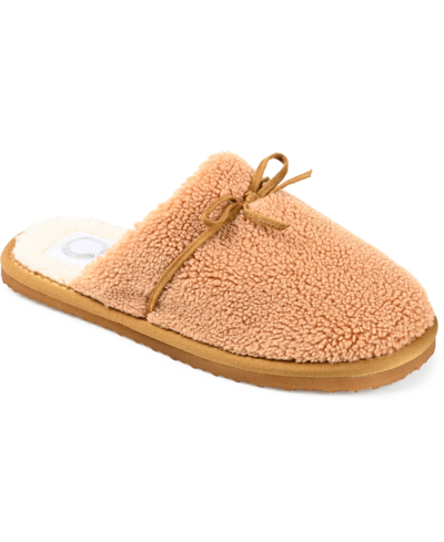 Shop Journee Collection Women's Melodie Slippers Women's Shoes In Tan/beige