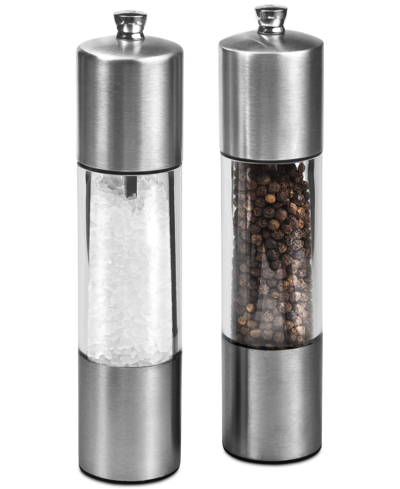 Shop Cole & Mason Everyday Stainless Steel Salt & Pepper Mill Gift Set In Silver