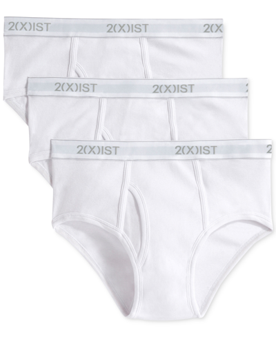 Shop 2(x)ist Fly Front Men's Cotton Briefs, 3-pack In White