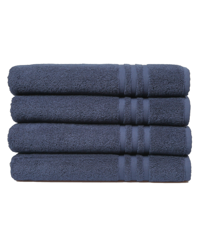 Shop Linum Home Denzi 4-pc. Bath Towel Set Bedding In Blue