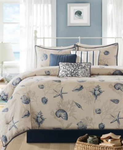 Madison Park Bayside 7 Pc. Comforter Sets In Blue