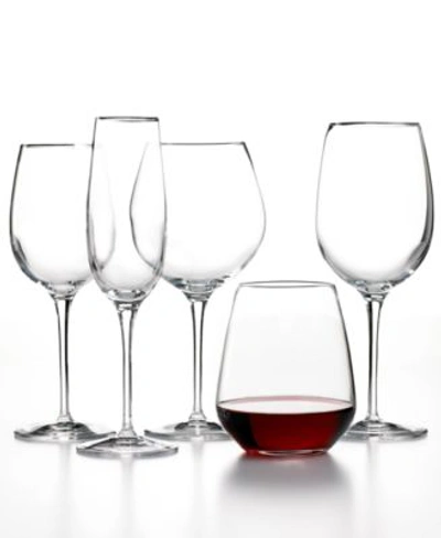 Shop Luigi Bormioli Crescendo Glassware Sets Of 4 Collection In White