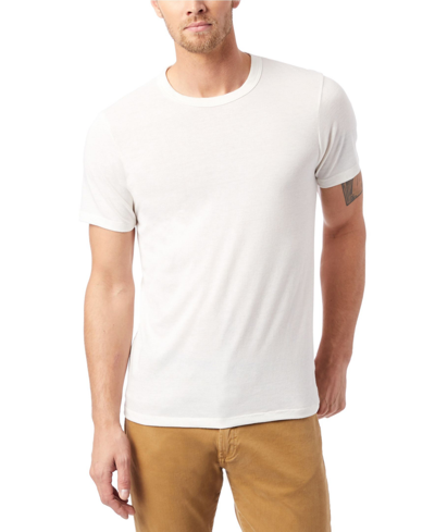 Shop Alternative Apparel Men's Eco-jersey Crew T-shirt In Ivory/cream