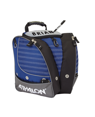 Shop Athalon Personalizeable Kids Ski Boot Bag - Backpack In Blue