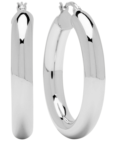 Shop And Now This Women's Tube Hoop Earring In Silver