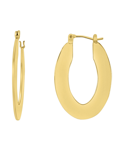 Shop And Now This High Polished Oval Hoop Earring In Yellow