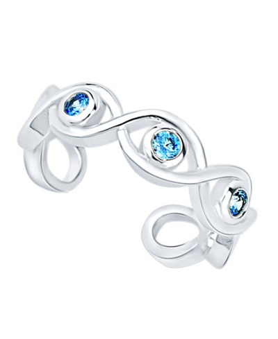 Shop And Now This Blue Cubic Zirconia Toe Ring