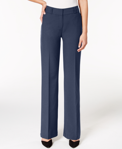 Shop Alfani Women's Essential Curvy Bootcut Pants, Regular, Long & Short Lengths, Created For Macy's In Blue