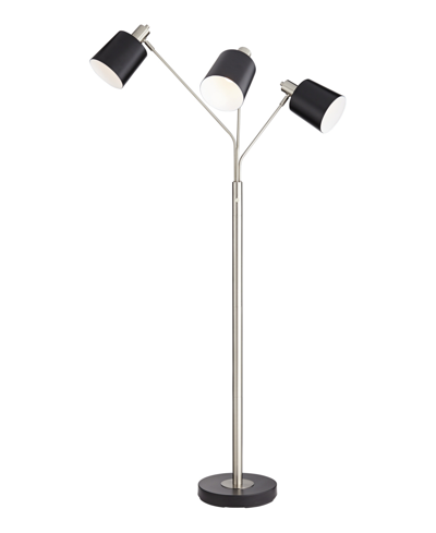 Shop Kathy Ireland 3 Light Floor Lamp In Silver