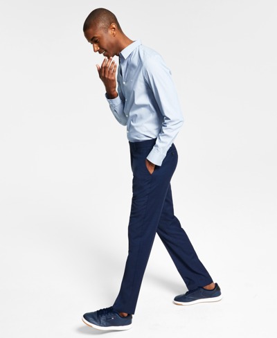 Shop Tommy Hilfiger Men's Modern-fit Th Flex Stretch Wool Suit Separate Pants In Tan/beige