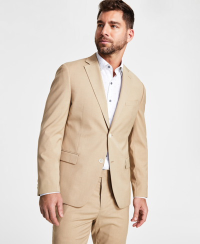 Shop Alfani Men's Slim-fit Stretch Solid Suit Jacket, Created For Macy's In Brown