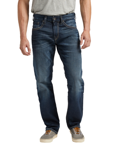 Shop Silver Jeans Co. Men's Eddie Relaxed Fit Taper Jeans In Blue