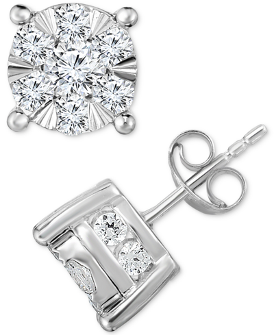 Shop Trumiracle Diamond Stud Earrings (2 Ct. T.w.) In 14k White Gold
