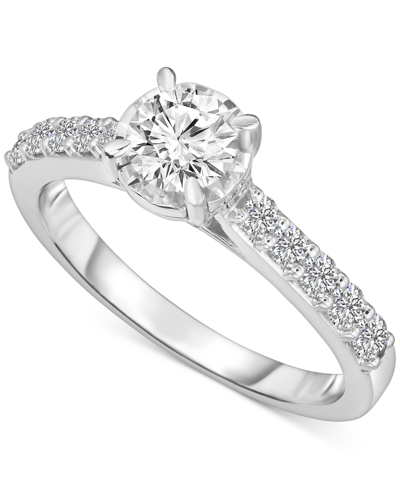 Shop Trumiracle Diamond Solitaire Plus Engagement Ring (1 Ct. T.w.) In 14k White Gold