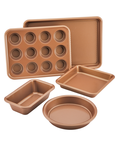 Shop Ayesha Curry 5-pc. Nonstick Bakeware Set In Gold