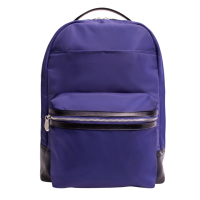 Shop Mcklein Parker, 15" Dual Compartment Laptop Backpack In Blue