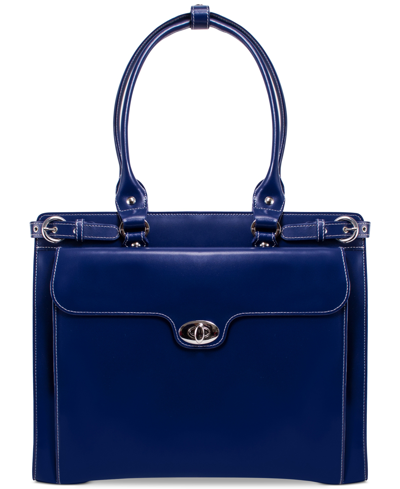 Shop Mcklein Winnetka Briefcase In Blue