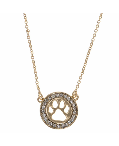 Shop Pet Friends Jewelry Pave Paw Pendant In Gold