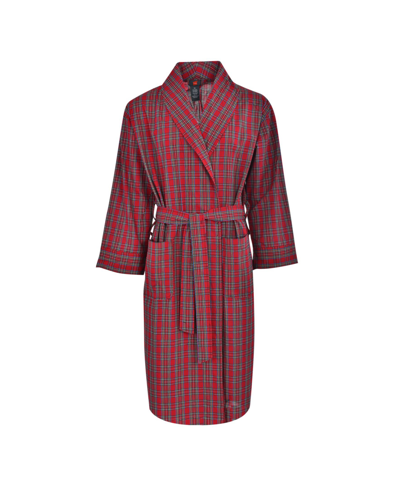 Shop Hanes Platinum Hanes Men's Big And Tall Woven Shawl Robe In Red