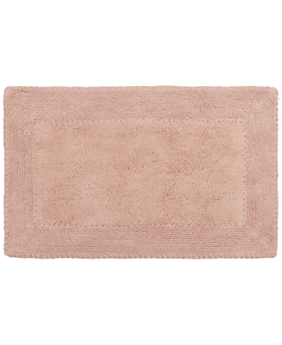 Shop Laura Ashley Ruffled Cotton Bath Rug, 20" X 34" Bedding In Pink