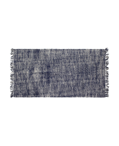 Shop French Connection Yoshi 28" X 48" Casual Accent Rug Bedding In Blue