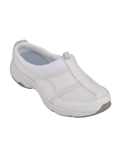 Shop Easy Spirit Women's Argyle Slip-on Casual Walking Clogs Women's Shoes In White