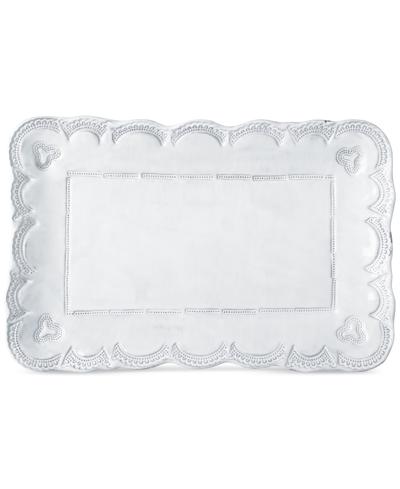 Shop Vietri Incanto Small Rectangular Platter In White