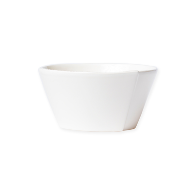 Shop Vietri Lastra White Collection Stacking Cereal Bowl In Tan/beige