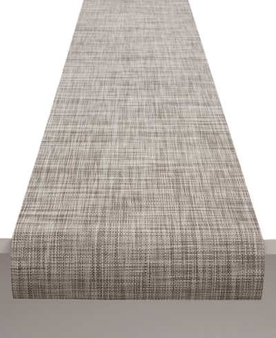 Shop Chilewich Mini Basketweave Table Runner In Gray